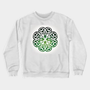 Saint Patrick's day - flat design white and green Crewneck Sweatshirt